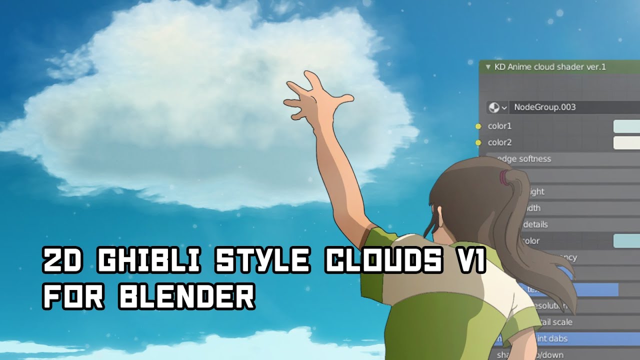Shader Tutorial Ghibli Anime Style Clouds For Blender Tutorials Tips