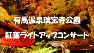 有馬温泉  瑞宝寺公園 ✨🍁紅葉ライトアップコンサート🍂✨