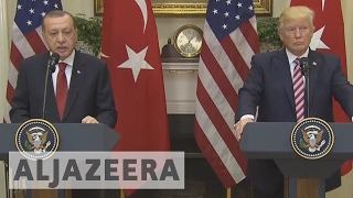 Donald Trump and Recep Tayyip Erdogan hold talks