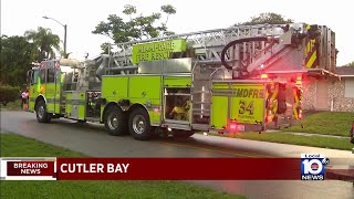 Police investigating after fire destroys home in Cutler Bay