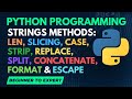 Python String Methods: Complete Guide with Examples | In Hindi