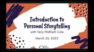 The Importance of Personal Storytelling with Terry Wolfisch Cole