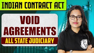 Void Agreements | Indian Contract Act 1872 | ICA 1872 | Judiciary By PW | Shivani Solanki Mam #7