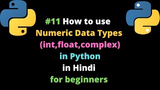 #11 How to use Numeric Data Types (int,float,complex) in Python in Hindi ||Python DataType #Python