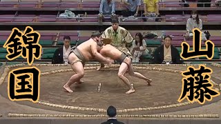 2倍以上の相手に…山藤VS錦国 令和6年9月場所2日目#sumo #相撲