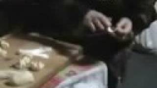 Mongolian cooking : buuz preparation Mongolian cooking : buuz preparation
