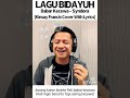 BABAR KECEWA – Syndora (Lagu Bidayuh) Kinsay Francis Cover with Lyrics