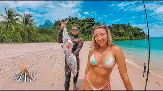 Tropical Island Camping | Unreal Find on the Outer Reef | SHARK GOT US GOOD