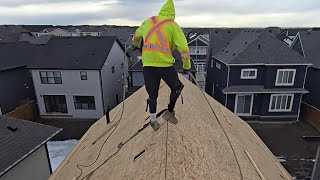 steep roof 10/12 pitch