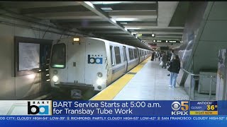 BART Service Beginning Later As Transbay Tube Work Begins