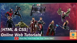 3D Avengers Endgame [HTML & CSS] - Coming Soon !