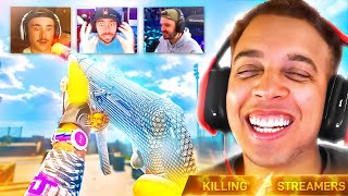 KILLING TWITCH STREAMERS in Warzone Rebirth Island! (Funny Reactions)