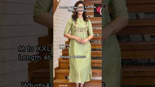 Premium Vatikana Silk Kurti with Thread Embroidery #kurti #embroidery #premiumwear