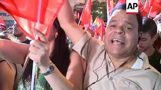 Sánchez supporters celebrate election result