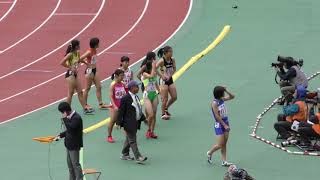 H30　ジュニアオリンピック　A女子100m　予選7組