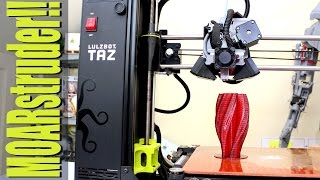 MOARstruder Large 3D Printer Extruder on a Lulzbot TAZ6 | James Bruton