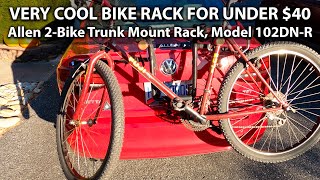 Bike Rack Review - Allen Sports Deluxe 2-Bike Trunk Mount Rack, Model 102DN-R