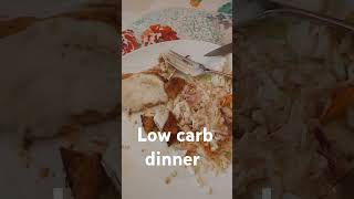 Dinner low carb // keep it simple but tasty. #weightloss #lowcarb #shorts