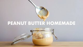 1 BAHAN JE! CARA BUAT PEANUT BUTTER SIHAT : MENTEGA KACANG HOMEMADE | BASICKELI