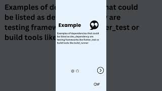 Difference between Dependency and Dev Dependency #flutter #dart #programming #shorts