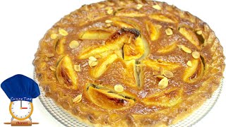 TARTE POMME NORMANDE / French Norman Apple Tart - caption -  : Cuisine Time