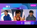 Top 3 in Men's Floor Final - 2024 Baku Gymnastics Apparatus World Cup