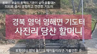 영험한 사진리 당산할매! 영덕 영해면 사진리 깐깐하고 영검스런 당산할머니, 송사나 가정사 심지어 신을 북돋기 좋은 기도터. #기도터 #영덕기도터 #당산할매