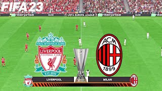 FIFA 23 | Liverpool vs AC Milan - UEFA Europa League - PS5 Full Match & Gameplay