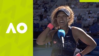 Naomi Osaka: "It was really fun!" on-court interview (3R) | Australian Open 2021