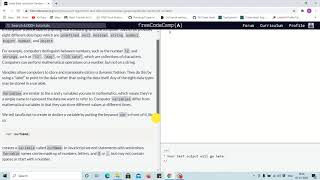 Lesson 2 - Declare JavaScript variable - ( freecodecamp Lessons)