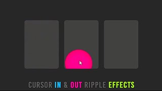 How to create cursor In & Out Ripple Effect using CSS & JAVASCRIPT