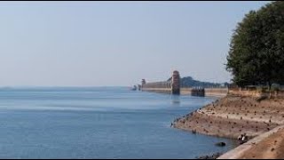 Tungabhadra river on NH 50 in Karnataka, India