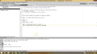 Python 2 - Taking Inputs and Assignment Statements