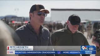 Defense Secretary Hegseth visits Fort Bliss, border