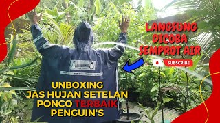 Unboxing dan Review JAS HUJAN Setelan PONCO Lengan Kombinasi GOLF PENGUINS