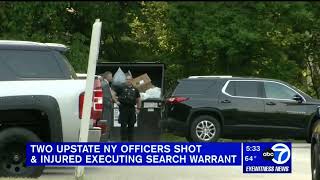 TWO UPSTATE NY OFFICERS SHOT\u0026 INJURED EXECUTING SEARCH  WARRANT