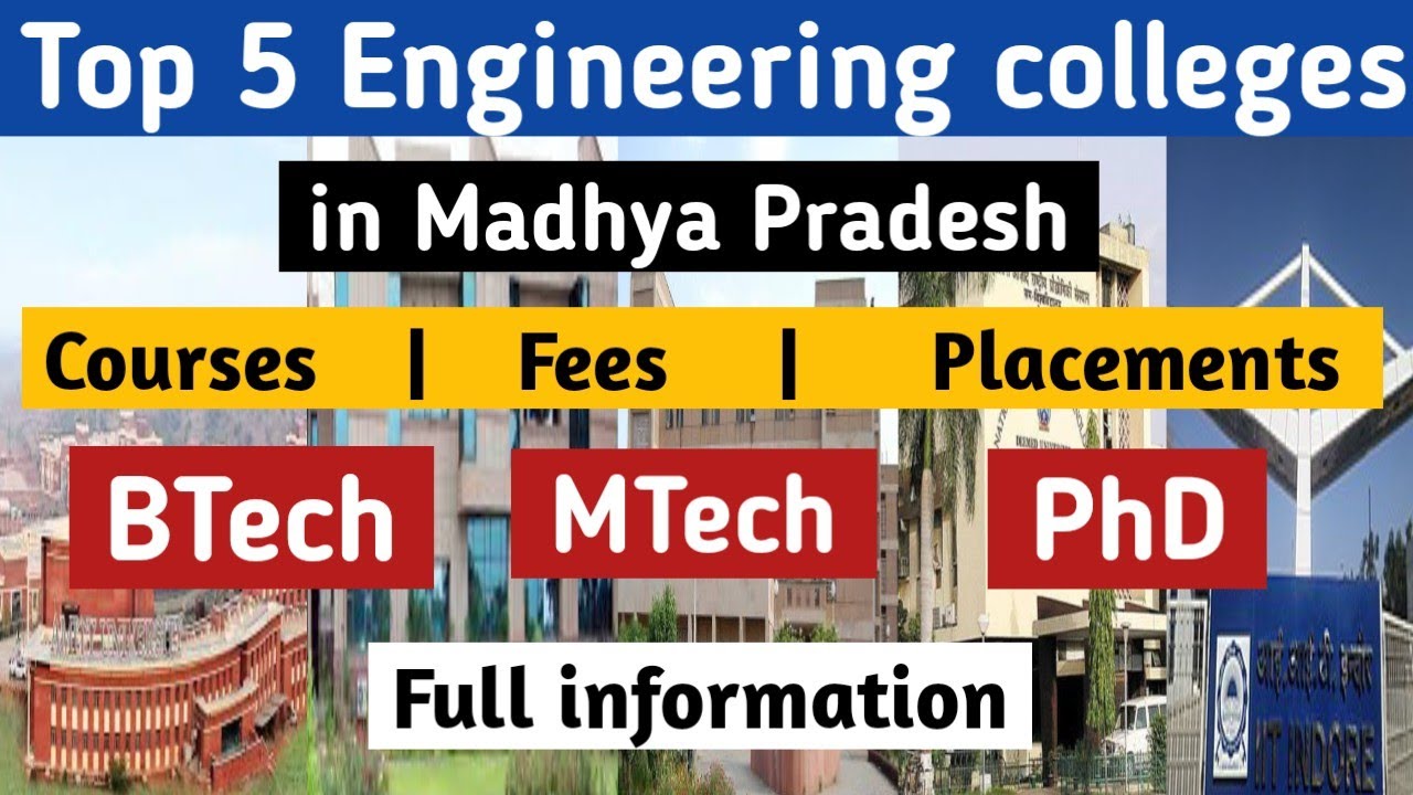 Top 5 Engineering Colleges In Madhya Pradesh | BTech Colleges In Madhya ...