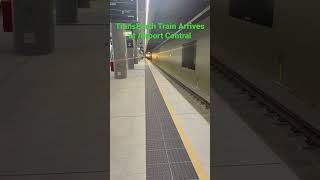 TransPerth Train Arrives at Airport Central