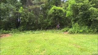 Brushcutting with Shindaiwa C282 equipped w/ATIE AT3601 Blade