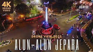 Alun - Alun Jepara | 4K Drone View at Night 2025