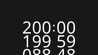 200 Minute Countup Timer