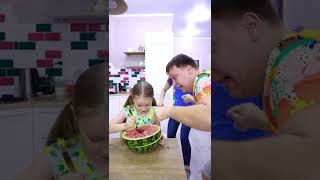 Milli hid candies in watermelon 🍬🍉 #shorts 🍬 Best video by Milli Star