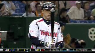 ２０１２年６月２４日東京ヤクルト宮本２号ソロ