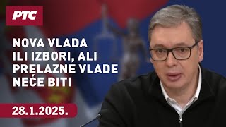 Vučić: Sve ću pozvati na konsultacije – nova vlada ili izbori, ali prelazne vlade neće biti