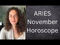 ARIES - November Horoscope: Mental Exhaustion