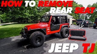 How To Remove Rear Seat Jeep TJ 97-02