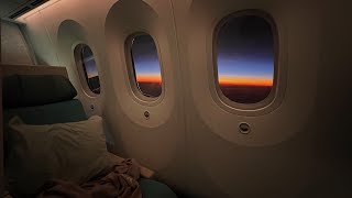 🇰🇷 Sydney 10 hours with turbulence Korean Air Business | 787-9 | KE401