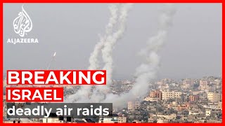 Palestinians report several killed in Israeli air raids on Gaza
