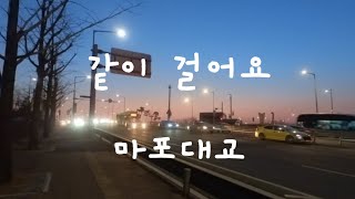 [같이걸어요] #노을맛집 #마포대교 걸어서 건너보기 (insta360go2 노필터 영상)