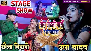 Usha Yadav & Chhaila Bihari Ka Stage Show || तोरा बोढ़नी मारों रे बोढ़नझाटा || #Viral_Stage_Show